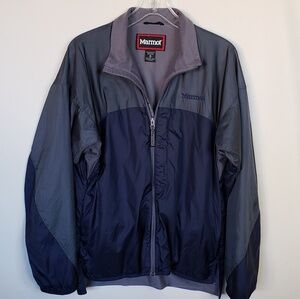 Marmot blue  mens lightweight full zip lined jacket M